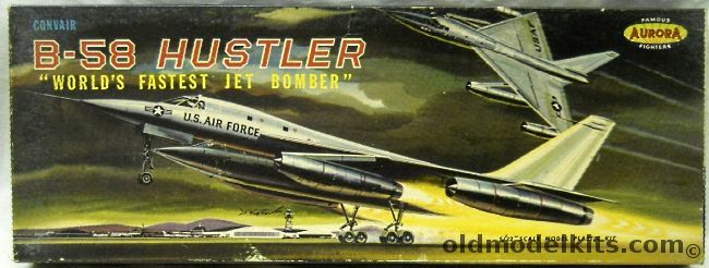 Aurora 1/76 Convair B-58 Hustler, 375-198 plastic model kit